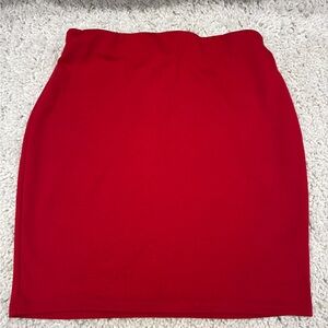 Revamped Red Pencil Skirt Womens Size Medium